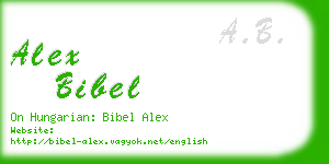 alex bibel business card